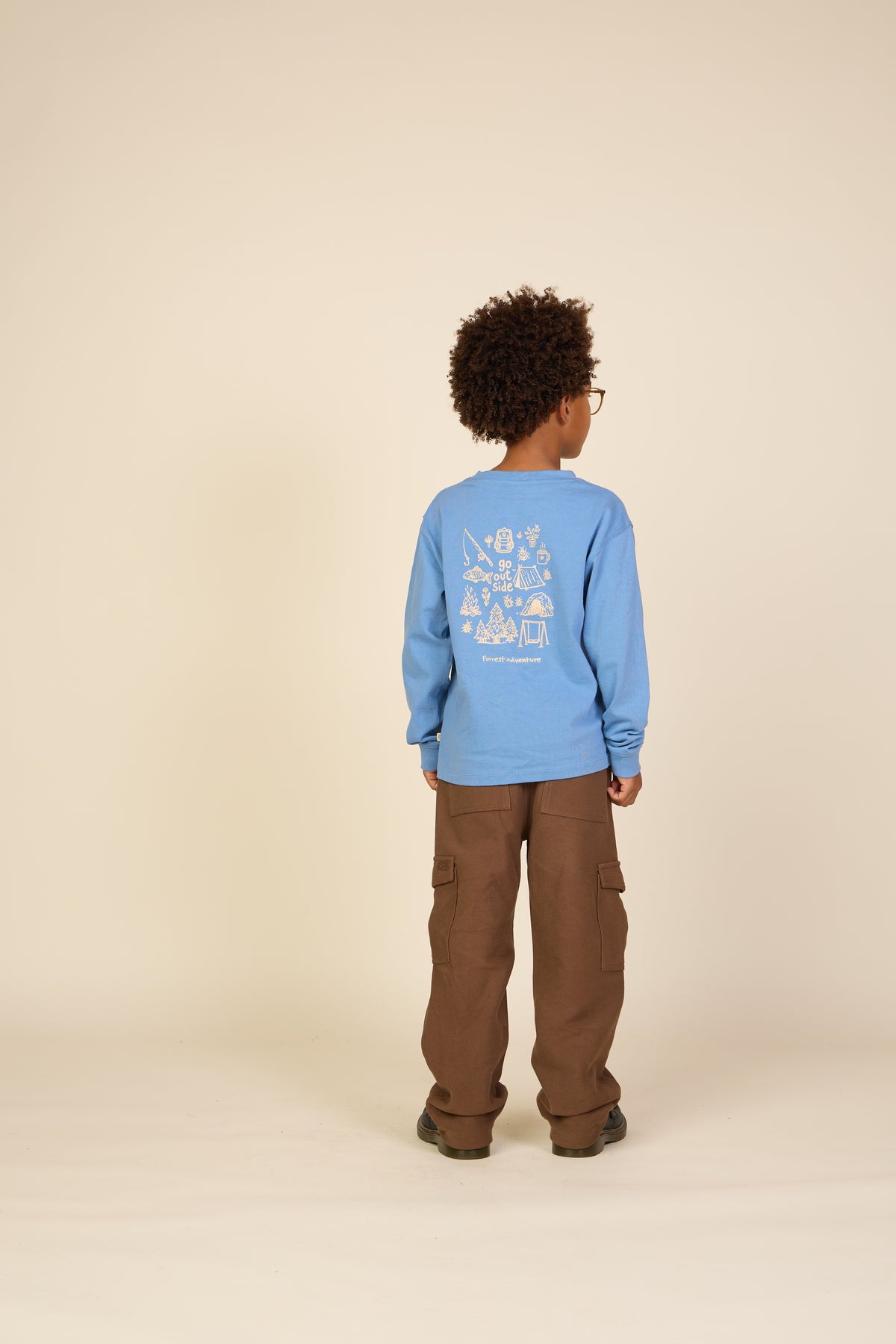 Langarmshirt mit Rückenprint Tween - Dusty Blue | 101708 Weston