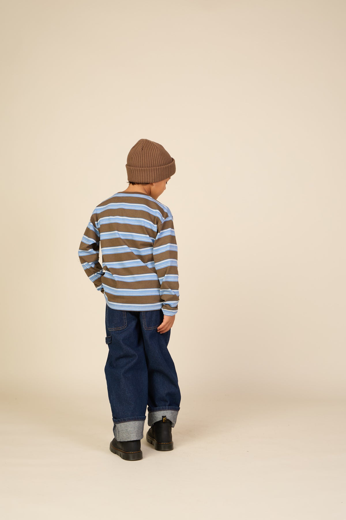 Gestreiftes Langarmshirt Tween - Brown /Blue | 101700 Hugo