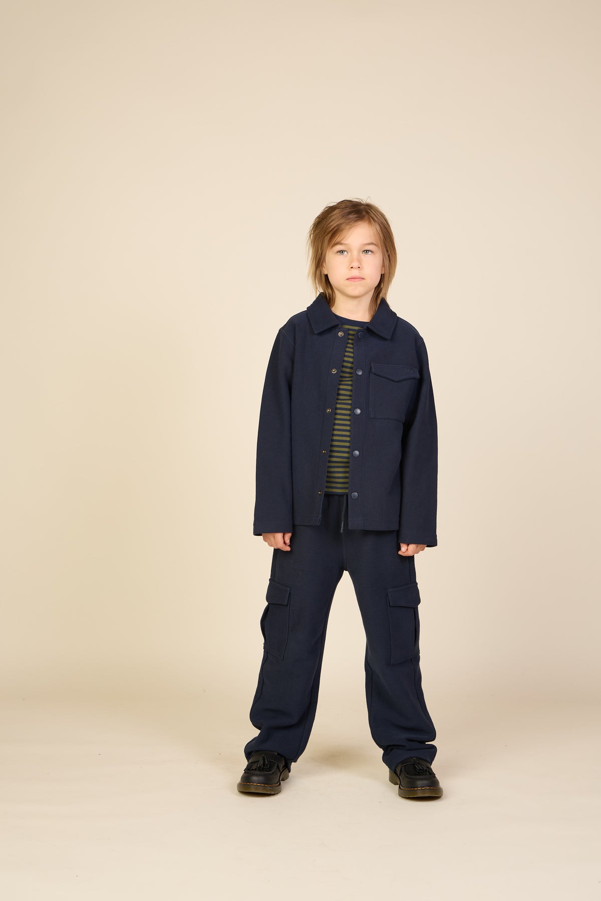 Overshirt aus strukturiertem Sweatstoff Tween - Navy | 101501 Wilder