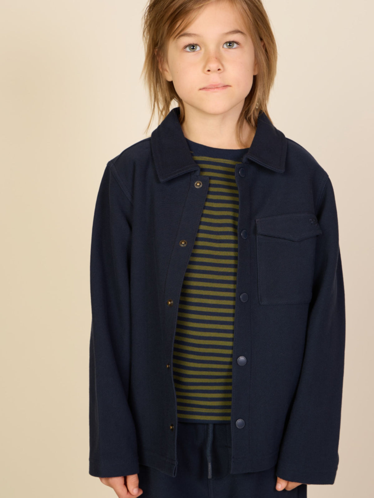 Overshirt aus strukturiertem Sweatstoff Tween - Navy | 101501 Wilder