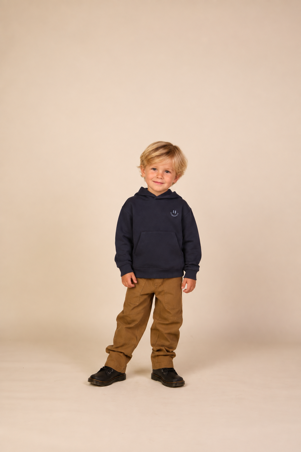 Hoodie mit Smiley-Stickerei Kids - Navy | 101579 Andrew