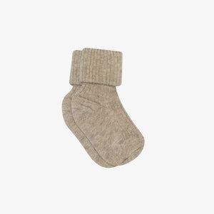 MP Little Cotton Rib Socken - Kids - Light Brown Melange | 101366 MP Baby Rib Socks