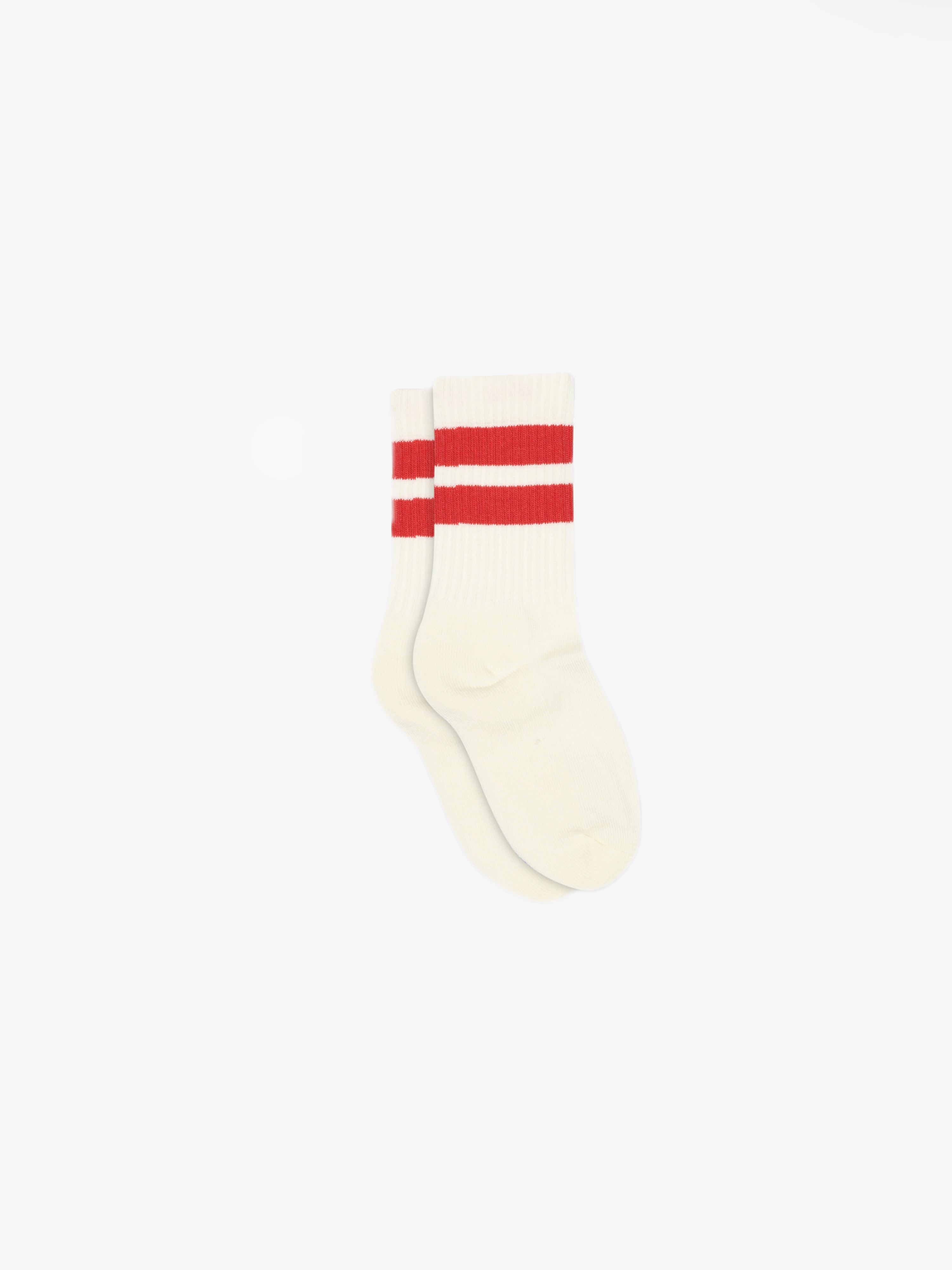 MP Retro Gestreifte Tennissocken - Kids - Cherry Red | 101349 MP Andy Socks