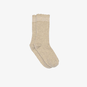 MP Baumwoll-Jacquard-Stricksocken - Kids - Beige Melange | 101385 MP Inger