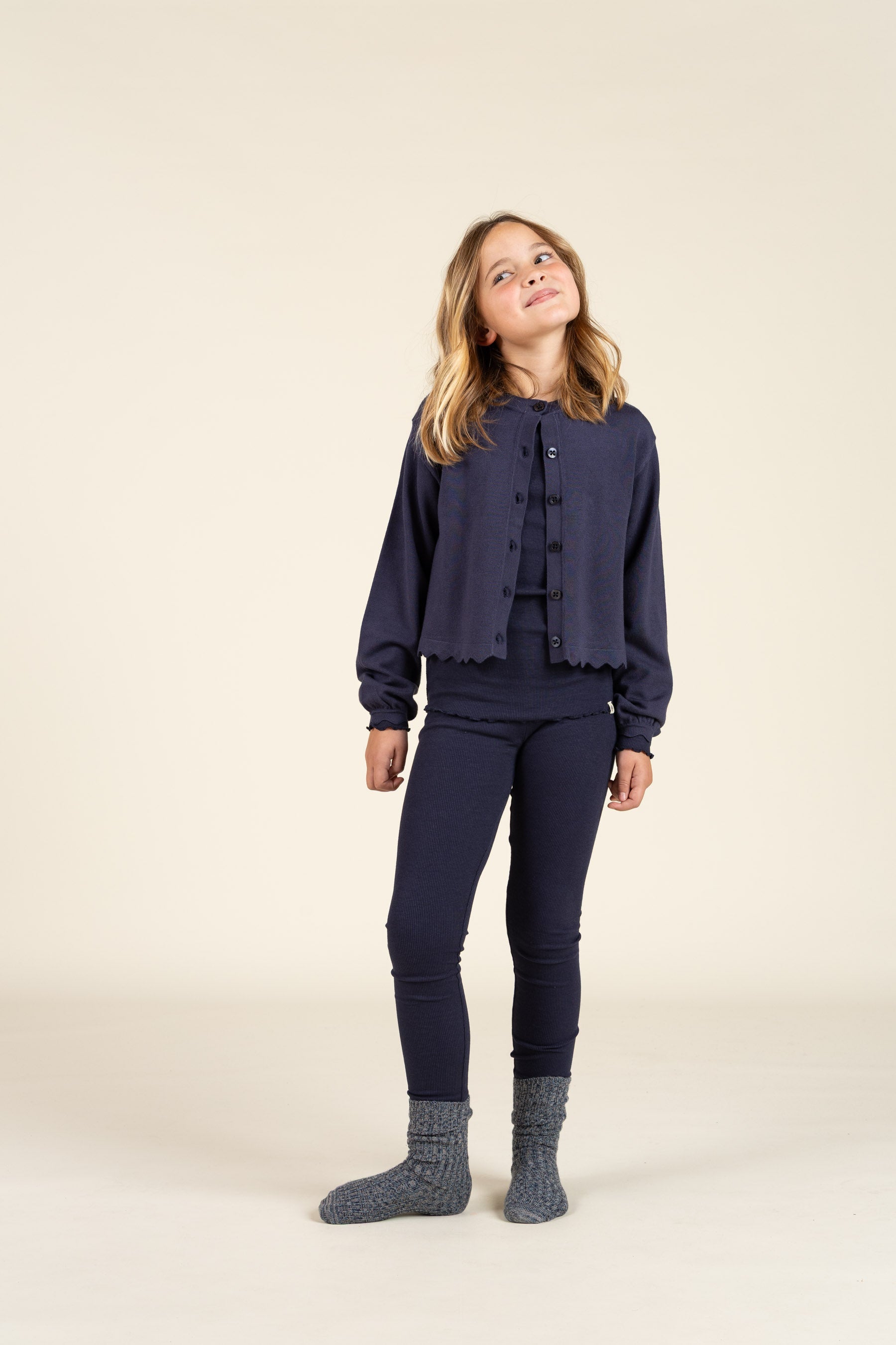 Leggings aus Modalripp - Tween - Navy | 100589 Mia