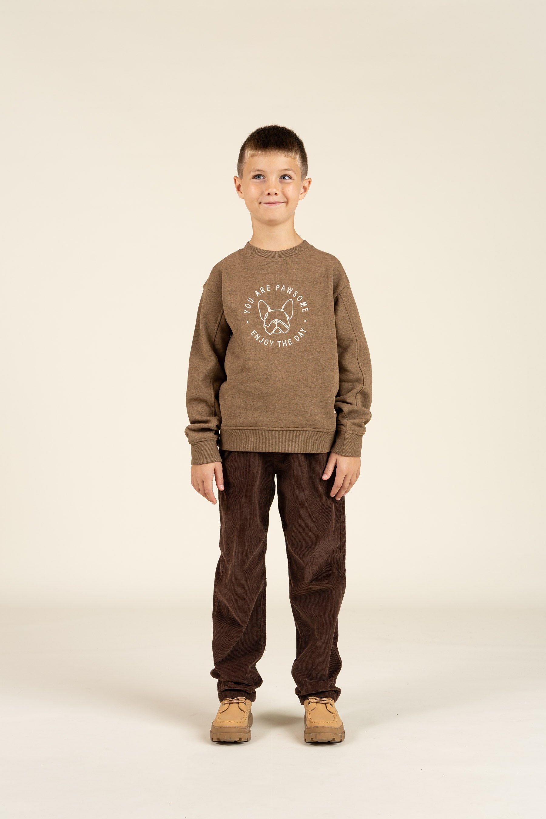 Sweatshirt mit Rundhalsausschnitt - Tween - Coffe Melange | 100891 Justin