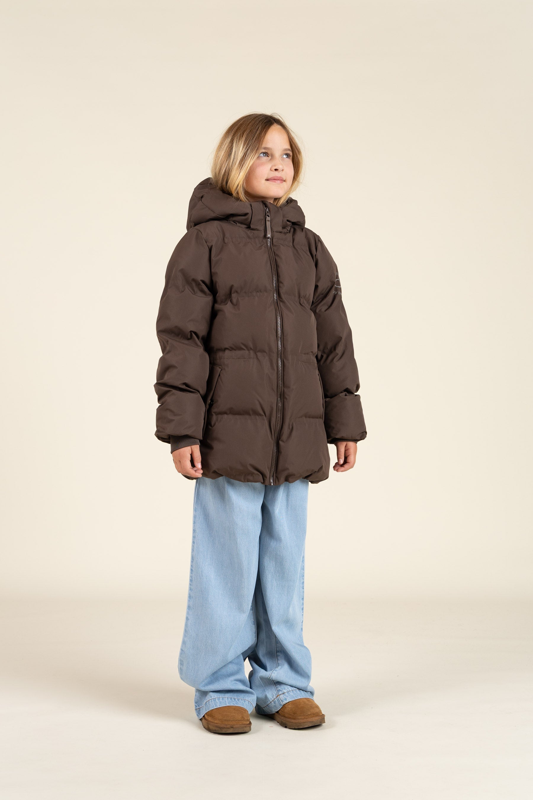 Winterjacke mit Kordelzug - Tween - Chocolate | 100537 Elenor