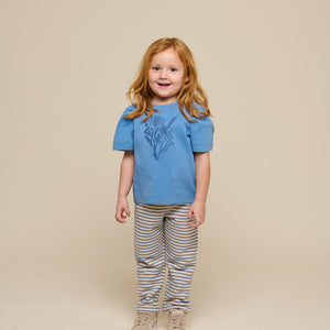 T-Shirt mit Stickerei - Kids - Dusty Blue | 101237 Amanda