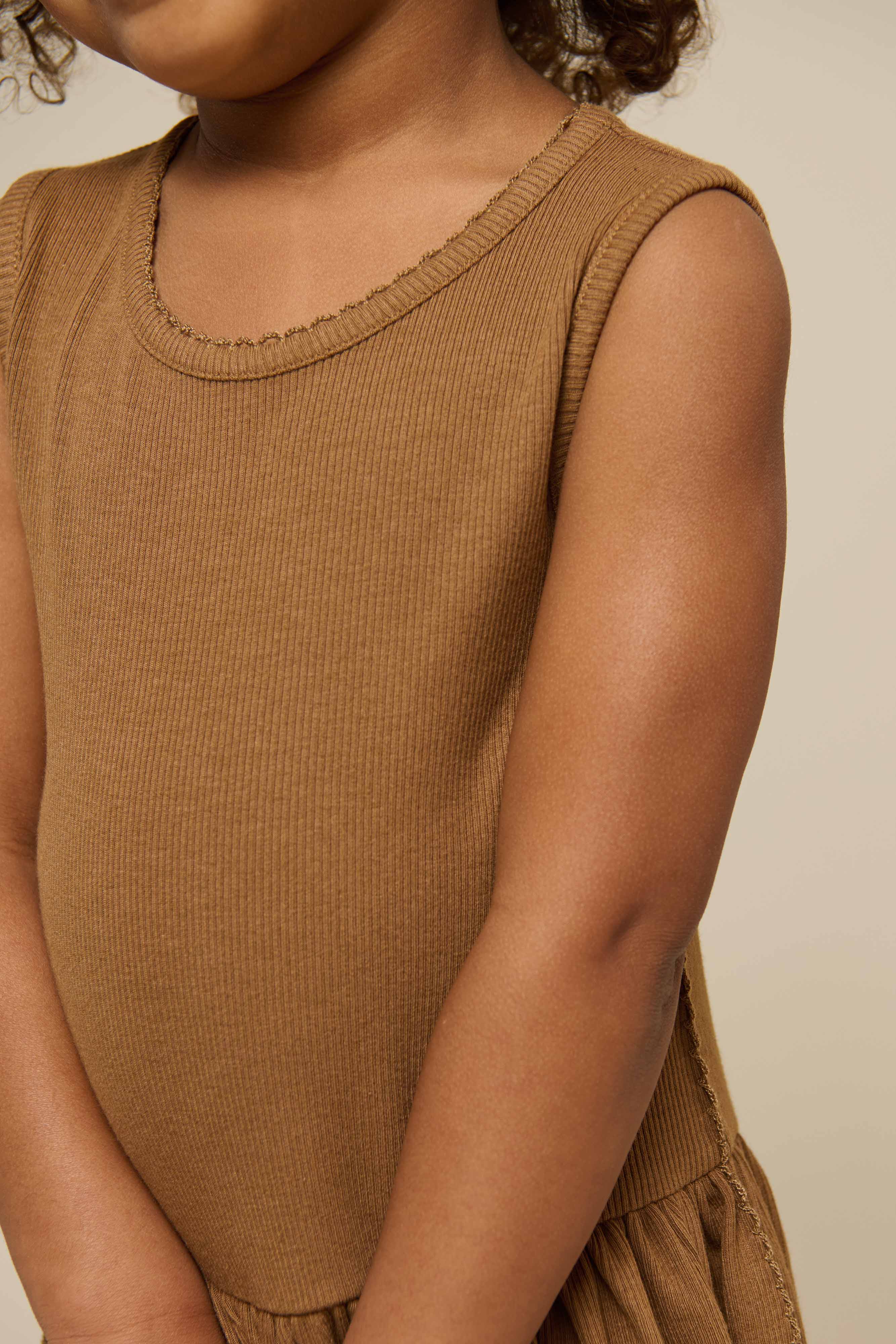 Ärmelloses Kleid aus Modalripp - Kids - Coconut | 101297 Lottie