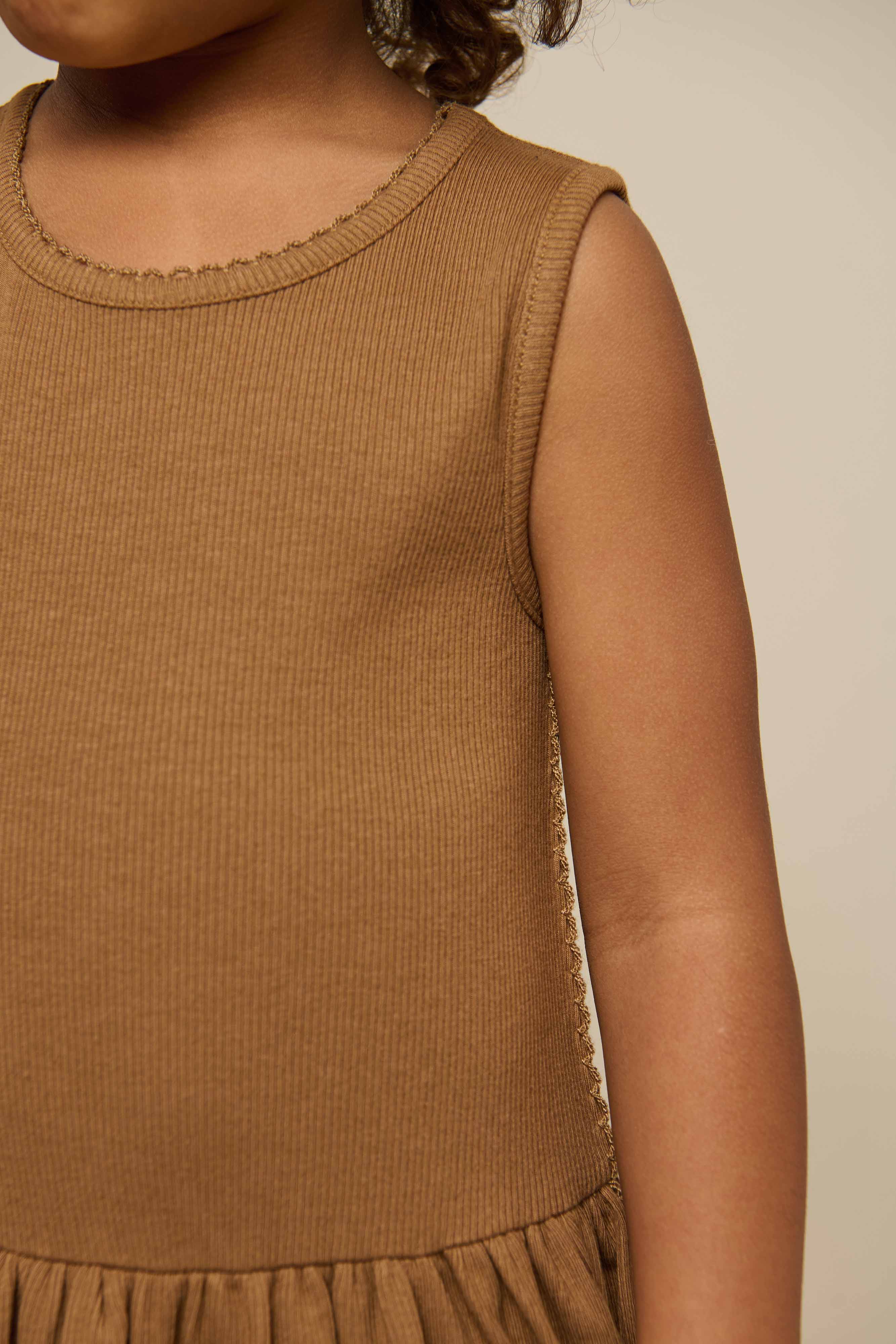 Ärmelloses Kleid aus Modalripp - Kids - Coconut | 101297 Lottie